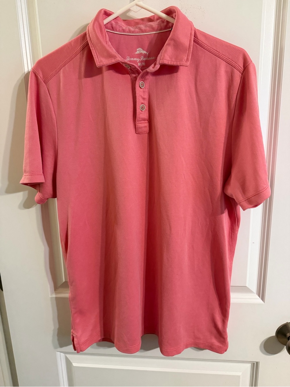 Tommy Bahama Men's Pink Short-Sleeve Polo